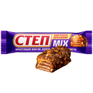Конфеты вафельные глазированные  Степ MIX ФАС 40 г/ 20ш