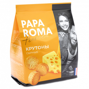 Изделия хлебобулочные сухарные Крутоны Сырные 100гр