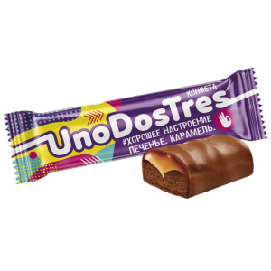 Конфеты "UnoDosTres" с печеньем и карамелью