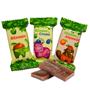 Пастилки фруктовые натуральные ассорти
