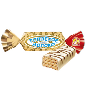Конфеты вафельные глазированные "Топлёное молоко"