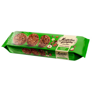 Печенье сдобное "Шоколадное с орехами" 170гр