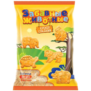 Крекер сладкий "Забавные животные" 400гр