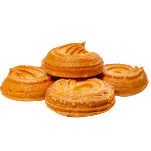 Заварные колечки с сахаром