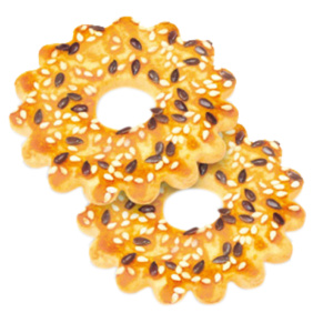 Печенье сдобное "Кольцо" с семенами льна и кунжута