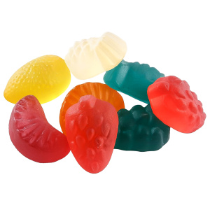 Мармелад жевательный "Фруктовые фигурки" в форме фруктов