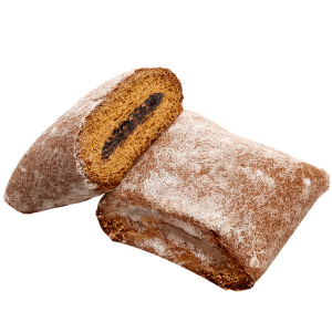 Пряники глазированные заварные "Подушечки" С начинкой из черной смородины