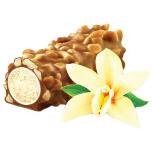 Вафельные трубочки "CHOCOROLLS Caramel" со сливочным вкусом глазированные с арахисом