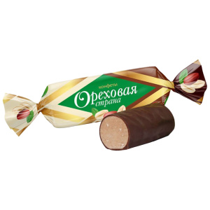 Конфеты глазированные с корпусом пралине Ореховая страна
