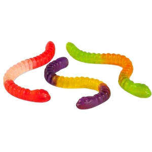 Мармелад жевательный "Фруктовые фигурки" в форме червяков