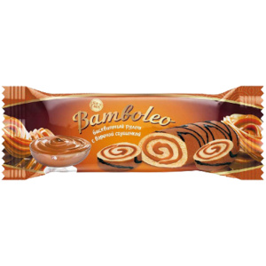 Рулет бисквитный "Bamboleo" с вареной сгущенкой 145гр