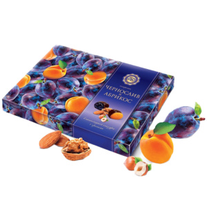 Конфеты "Чернослив и абрикос с орехами в шоколадной глазури"