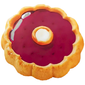 Десерт с отделкой "Янтарные сладости с ароматом лесных ягод"