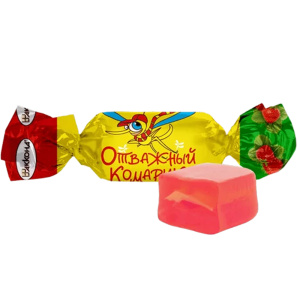 Конфеты ОТВАЖНЫЙ КОМАРИК со вкусом ВИШНИ