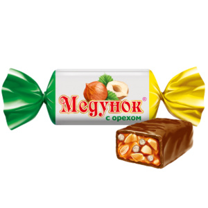Конфеты глазированные "Медунок с орехом"