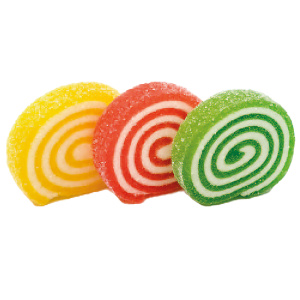 Мармелад многослойный "Рулетик с фруктовыми вкусами"