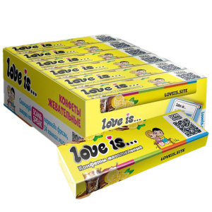 Жевательные конфеты LOVE IS со вкусом кола-лимон