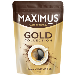Натуральный растворимый кофе "Gold collection" TM Maximus 140гр
