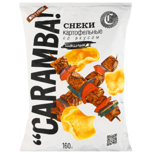 Снеки картофельные "CARAMBA" Шашлык 160гр