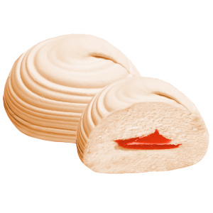 Зефир "Сокол" с фруктовой начинкой со вкусом мандарина 