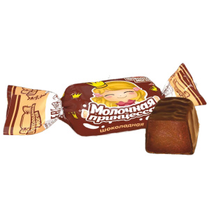 Конфеты помадно-молочные Молочная принцесса шоколадная