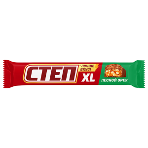 Конфеты глазированные батончик "Степ" XL лесной орех