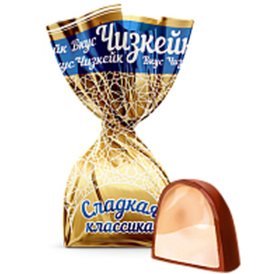 Конфеты глазир. с комб. корпусом Сладкая классика вкус чизкейк