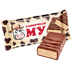 Конфеты вафельные "Сливочная Му" с кремовой начинкой