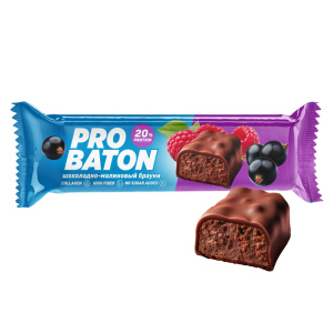 Батончик глазированный с содержанием протеина со вкусом "Шоколадно-малиновый брауни" PROBATON" 40гр