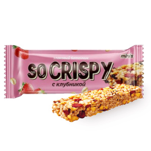 Батончик So Crispy с клубникой MINIS