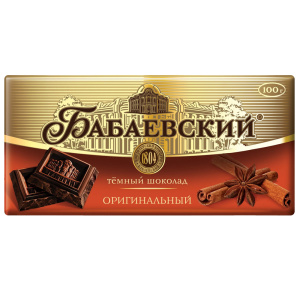 ШОКОЛАД "Бабаевский" тёмный оригинальный ФАС 90г/18 шт (Бабаевский) 