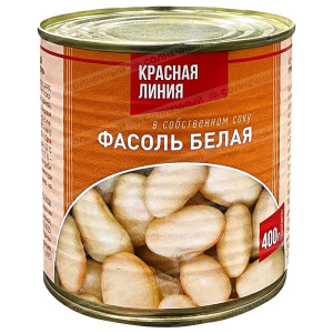 Фасоль в собственном соку (белая) 400гр