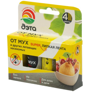 Средство инсектицидное лента липкая «Мухолов» ДЭТА лента от мух