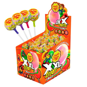Карамель "Чупа чупс" XXL Trio с жевательной резинкой внутри 29гр/40шт