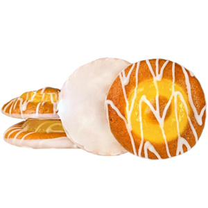 Бисквитные пирожные "ПЕЧЕНЮШ ЛИМОНЫЧ" с белой глазурью