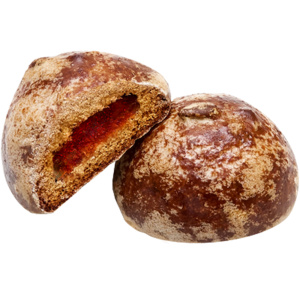 Пряники глазированные заварные "Слана" С клубничной начинкой