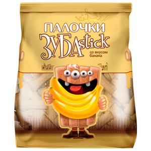 Палочки "ЗУБАstick" с начинкой со вкусом банана