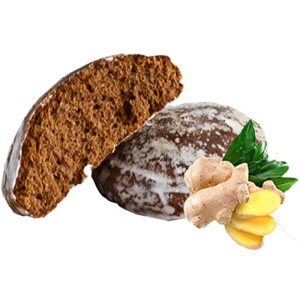 Пряники заварные глазированные без начинки "Имбирные"