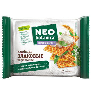 Вафли Neo botanica с творожным сыром и прованскими травами 75гр