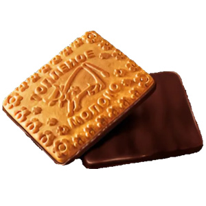 Печенье сахарное глазированное Топленое молоко