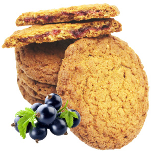 Печенье овсяное «Царская особа» с начинкой со вкусом черной смородины