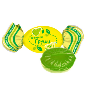Карамель леденцовая "Со вкусом груши"