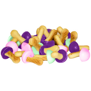 Печенье ГРИБОЧКИ-ДРУЖОЧКИ АССОРТИ глаз. ежевика, клубника сливки, зеленого яблока