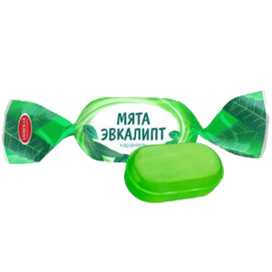 Карамель леденцовая со вкусом Мята-эвкалипт