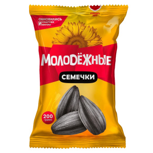 Семечки подсолнечника жареные "Молодежные" 200 гр.
