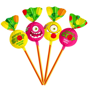 Карамель леденцовая "SWEET STOP" c жевательной конфетой 17,5гр