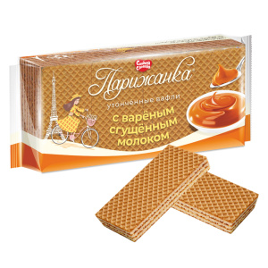 Вафли для детского питания Парижанка с вареным сгущенным молоком 210гр