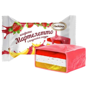 Конфеты "Марталлето" в йогуртовой глазури со вкусом клубника-банан