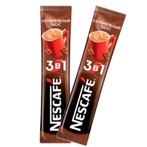 Нескафе 3 в 1 Карамельный вкус. Напиток кофейный растворимый 14,5гр