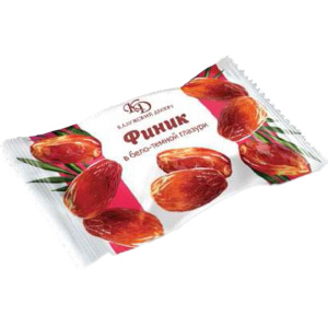 Конфеты глазированные Калужский Десерт "Финик в бело-темной глазури"